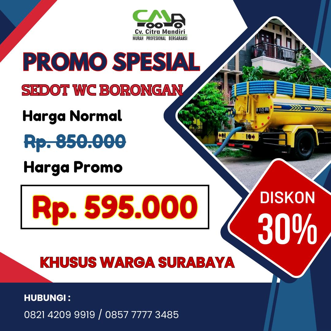 Biaya Jasa Sedot WC di Surabaya