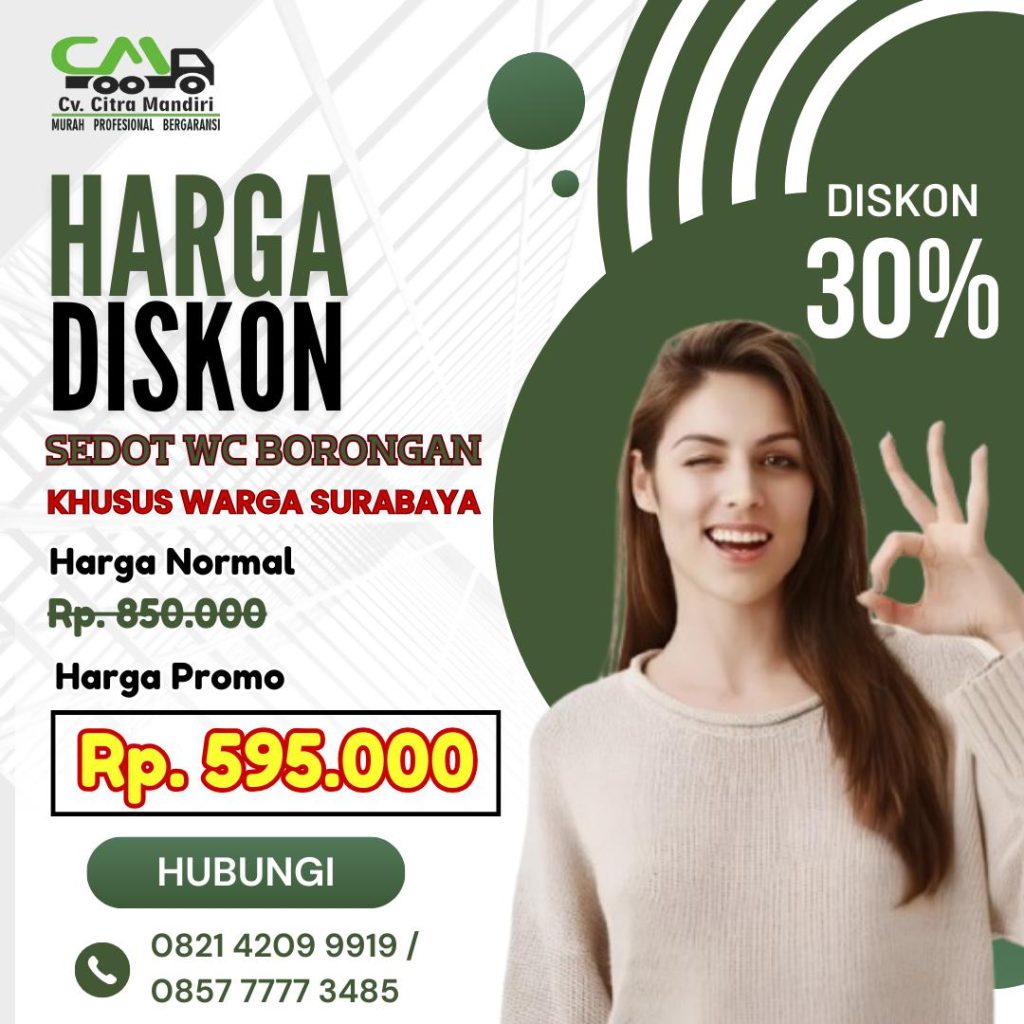 Harga Sedot WC 1 Tangki Surabaya