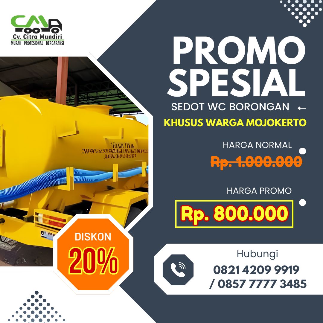 Sedot WC Trowulan Mojokerto