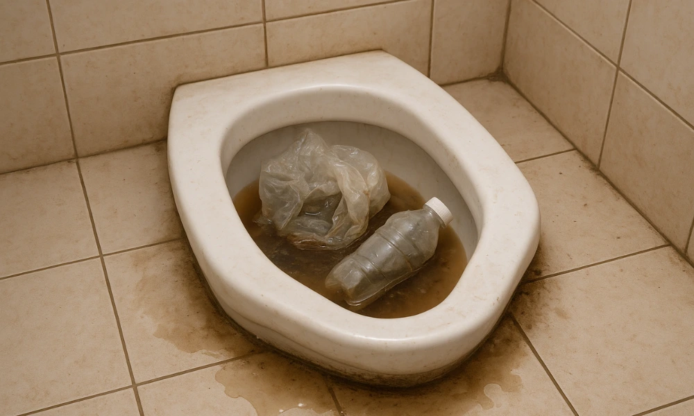 4 Cara Paling Ampuh Mengatasi WC Mampet karena Plastik