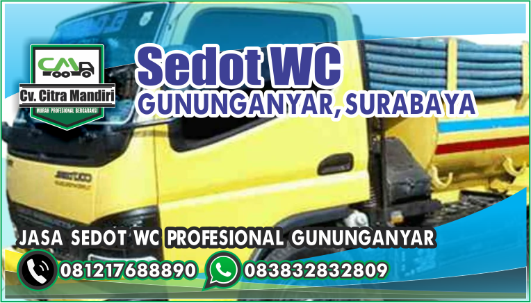 Harga Sedot WC Kecamatan Gununganyar Surabaya