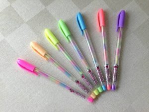 Pulpen gel glitter